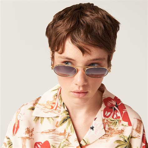 miu miu slnecne okuliare|Gradient Iris Lenses Miu Miu Logo Sunglasses .